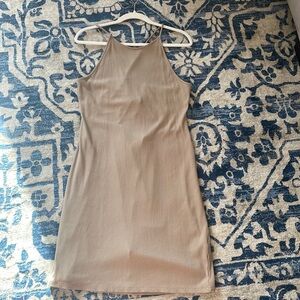H&M open back mini body con dress